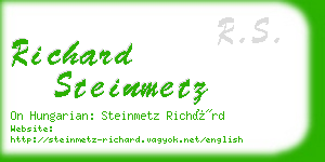 richard steinmetz business card